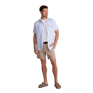 Vineyard Vines Mens Breaker Shorts 5" Inseam Khaki Beige Size 35 NWT RV $60‎